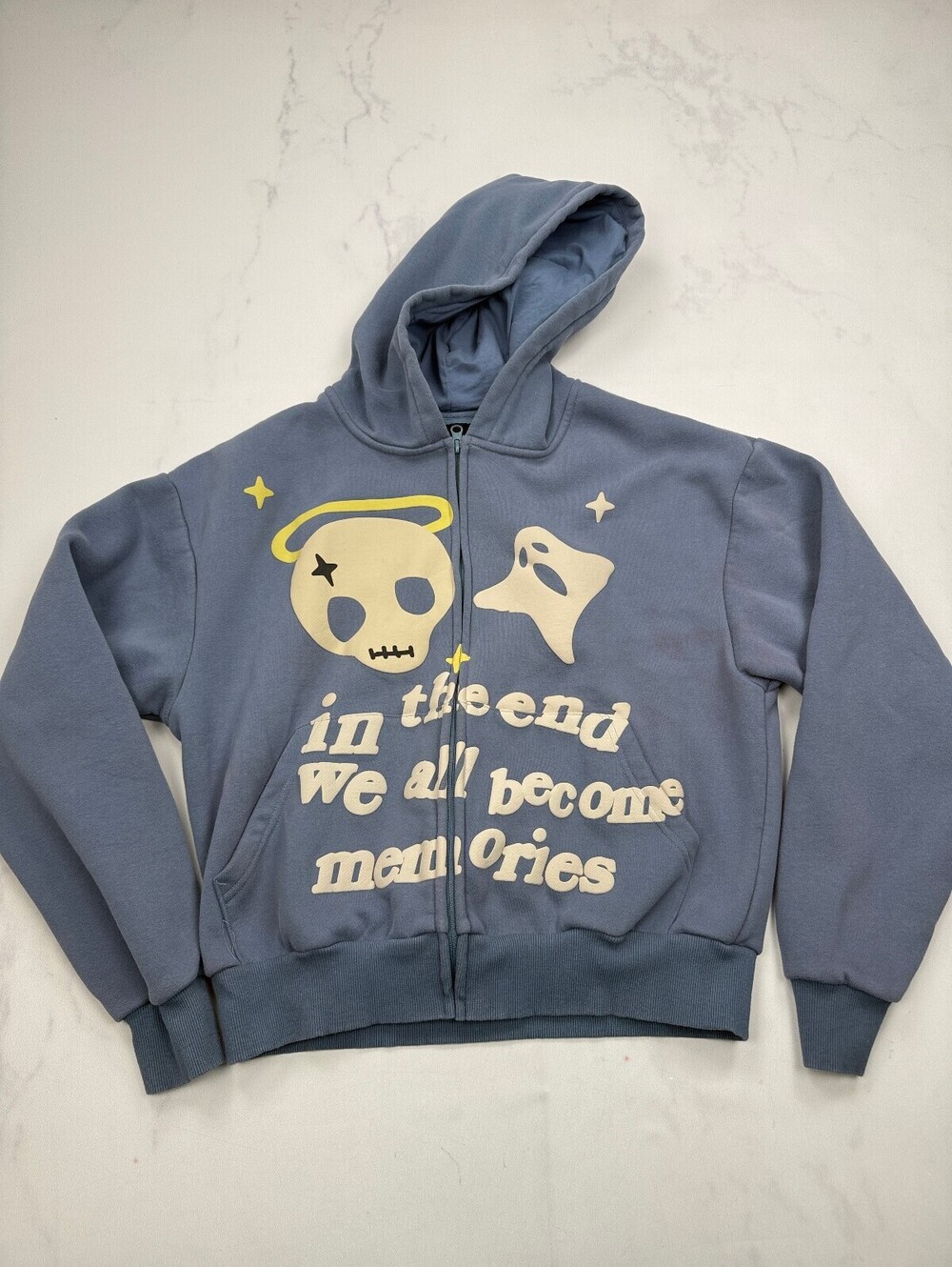 Pacsun Memories Hoodie Blue 90s VTG Graphic - Mens S